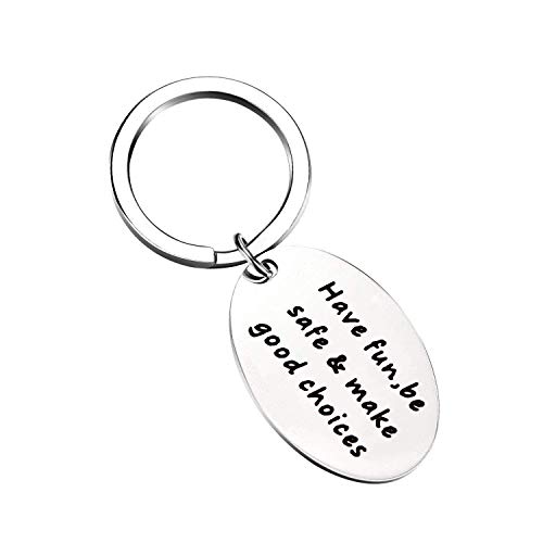 New Driver Gift Have Fun Be Safe Make Good Choices Keychain Graduation Gifts