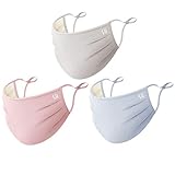 3 Pack Of Women Cotton Face Mask Reusable Mouth Mask Air Anti-Dust Masks for Cycling Camping Traveling