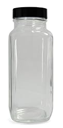 Qorpak GLC-01360 Clear Glass French Square Bottle