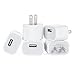 Omni [5 Pack] 1 Port 2A Rapid Speed [SLIM] USB Power Adapter Wall Charger Compatible with Apple iPhone 7 7 Plus iPhone 6 6S Plus iPod HTC LG Nokia SmartPhone Samsung Galaxy S7/S6 Edge+ Note 5 6…