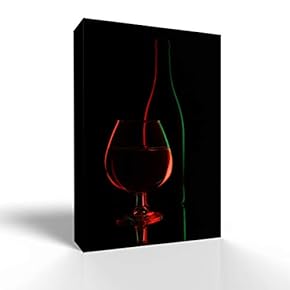 Canvas Wall Art Wine Glass Canvas Prints Home Artwork Decoration for Living Room,Bedroom - 12x18 inches