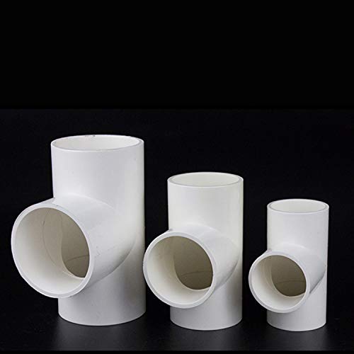 Ioffersuper 1Pc 3-Way PVC Water Pipe Tube Adapter Connectors 40mm-63mm Diameter (50mm)