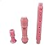 Kasteco 2 Pack German Style 8 Hole-3 Piece Descant Soprano Recorders with Cleaning Rod, Black Storage Bag, ABS Material, 2 Colors, Blue and Pink