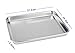 Rykey Stainless Steel Toaster Oven Pan Tray Ovenware, Big Size 12.4’’ x 9.65’’ x 0.98’’, Rust Resistant & Healthy, Mirror Finish & Deep Edge, Easy Clean & Dishwasher Safe