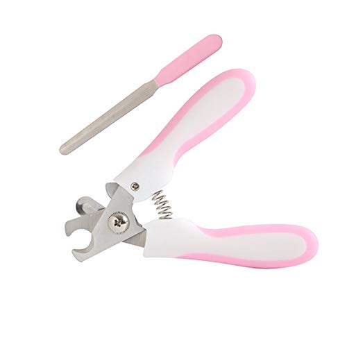 Dog Nail Clipper Safe Professional Pet Nail Trimmer Nail File Pet Grooming Tool (Pink) - Thumbnail 5