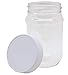 Plastic Jars with Screw On Lids - 16 Oz - Pack of 6 - Non-BPA Clear PET Storage Containers with Sealing Caps