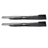 2pk 21-3/8" Hi-Lift Blade Compatible with John Deere 42" Deck X300 Series Lawn Tractors AM137327