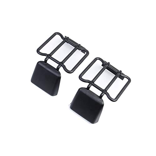 JSTOTRIM Black Plastic Front Bumper Fog Headlight taillight Cover Trims for 2018 2019 Jeep Wrangler Accessories JL (Taillight Protector) - Thumbnail 5