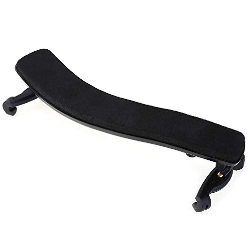 NANYI Violin Shoulder Rest for 3/4-4/4 size, Collapsible and Height Adjustable Feet, Violin universal Type Violin Parts soft easy to use, High strength sponge (Black) - Thumbnail 2