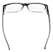 Eyekepper Spring Hinges Vintage Reading Glasses Men Readers Black-Clear Frame