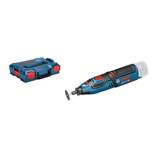Bosch Professional 06019C5002 Outil Rotatif Sans Fil Gro 12V-35 (12 V, Régime à Vide : 5.000 – 35.000 Tr/Min, L-Boxx, Sans Batterie) Bleu
