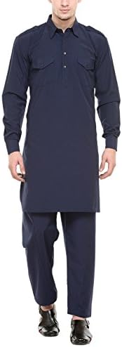 Navy pathani kurta Salwar Set