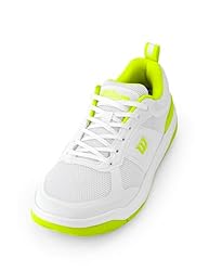 WILSON Women's Sneaker, White/Safety Yellow, 6