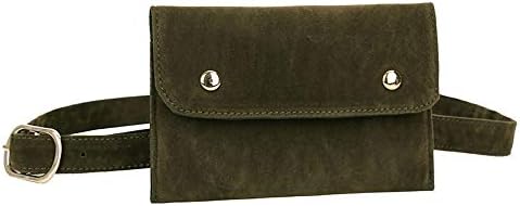 FitfulVan Clearance! Hot sale! Bags, Fashion Women Pure Color Square Flock Messenger Bag Chest Bag Waist Bag (Green)