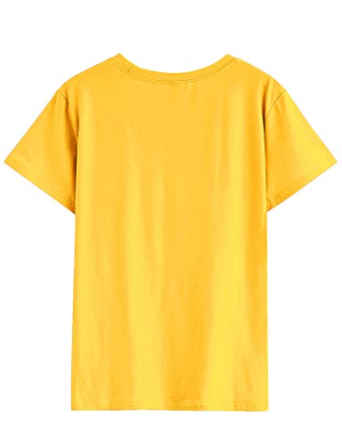 Nlife-Women-Positive-Vibes-Letter-Victory-Sign-Short-Sleeve-Casual-Tee-Shirts