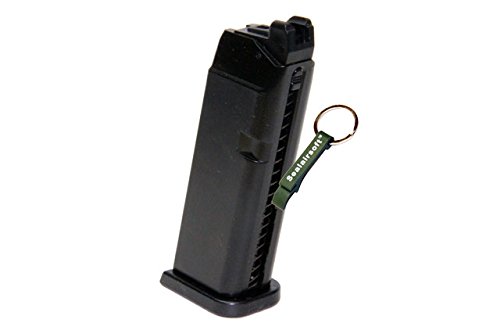 KJ Works 20rds Airsoft 6MM Gas Magazine For G23 G32C G27 KP03 GBB -Mobile Ring Included