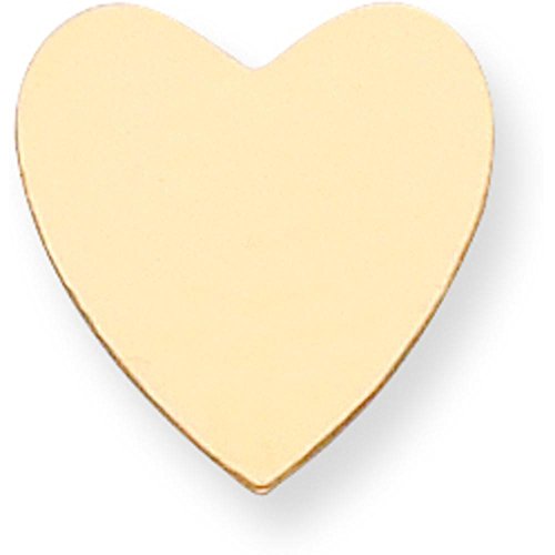 14K Gold Heart Stamping Disc 0.032