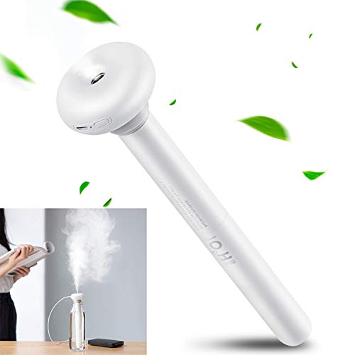 fomei Portable Mini Travel Humidifier - Ultrasonic Cool Mist Air Humidifier Diffuse Device for Travel Office Car Hotel Bedroom, High Output, Ultra Quiet, Powered by USB