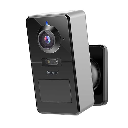 ARENTI POWER1Q 2K 4MP Battery Operated Wireless WiFi Security Camera with Built-in Li-ion Battery 9600mAh AI-Powered Person Detection, Full Duplex Audio, Night Vision, Floodlight