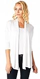 Popana Super-Soft Open Front Drape Cardigan - Made In USA