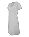 LAT Apparel womens Fine Jersey Crossover V-Neck Coverup(3522)-HEATHER-S/M