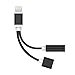 iphone 7 / 7 Plus / 8 / 8 Plus / X Adapter,2 in 1 Lightning to 3.5mm Aux Headphone Jack and Charger Cable adapter for iphone 7 / 7 Plus / 8 / 8 Plus / X plus Adapter,Adapter for iphone 7/ 8 /X Plus