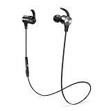 TaoTronics Bluetooth Headphones [2019 Upgrade] Wireless 5.0 Magnetic Earbuds Snug Fit for Sports with CVC 8.0 Built in Mic TT-BH07 (IPX6 Waterproof, aptX Stereo, 9 Hours Playtime)