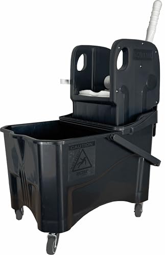 ARCORA | KIM PLUS 30 EINFACHFAHREIMER MIT PRESSE & 30/12 LITER EIMER | SCHWARZ