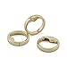 JCBIZ 6pcs 28mm Round Spring Snap Hooks Clip DIY Accessories for Handbag Purse Shoulder Strap Key Chains Buckle Alloy Circle Round Carabiner Metal Spring Key Ring Gold