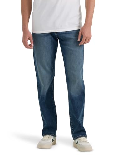 Lee Men’s Extreme Motion Relaxed Straight Jean, Warrior, 32W x 30L
