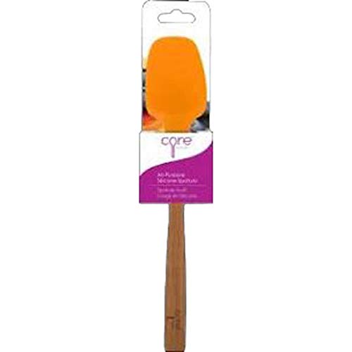 Core Kitchen All Purpose Silicone Spatula With Bamboo Handle -- Mandarin