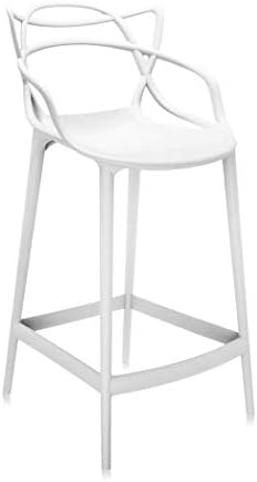 Bar Stools Bar Chairs Breakfast Dining Stools for Kitchen Island Counter Bar Stools (White)