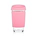 JOCO 16oz Glass Reusable Coffee Cup (Strawberry Pink)