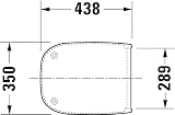 Duravit D-Code Compact Soft Close Toilet Seat Urea Thermoset White Stainless view 8