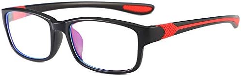 Blue Light Blocking Glasses Anti Blue Rays, Glare UV Reduce Eyestrain, Sleep Better,Lighten Headaches,HD Lens Visual Color Real Computer Reading Glasses (Popular Sports Frame)