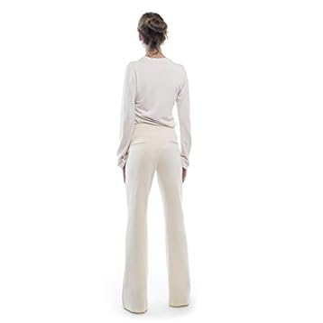 flared pants beige