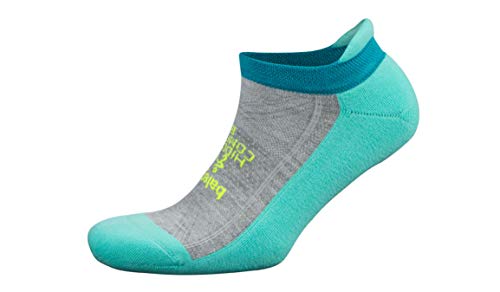 Balega Hidden Comfort No Show Socks for Men and Women (1 Pair), Light Aqua/Mid Grey, Medium