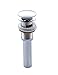ROVATE Bathroom Faucet Vessel Vanity Sink Pop Up Drain Stopper with Overflow, Chrome
