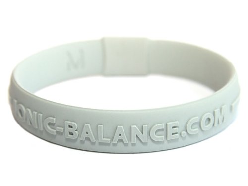 GENUINE CORE Series Ionic Balance Band (Grey, Large - 20.5cm / 8.1in)