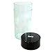 Tightvac - 5oz to 24 Ounce - Patented Airtight Container | Multi-use Vacuum Container Works as Smell Proof Containers for Herbs and Dry Goods. Black Clear