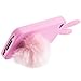 Newstore Cute Lovely Pink Bunny Rabbit Silicone Soft Case Cover Skin for Apple iPhone 5/5S with Furry Tail