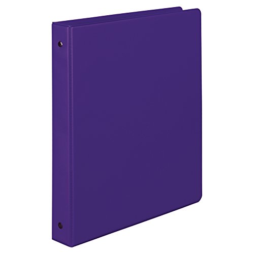 Samsill 1 Inch Value Document Storage 3 Ring Binder, Round Ring, 11 x 8.5 Inches, Purple (11308)