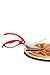 Dreamfarm Scizza 2-In-1 Easy Ergonomic Pizza Scissors with Stainless Steel Pizza Cutter Blades & Non-Stick Slice Server - Red