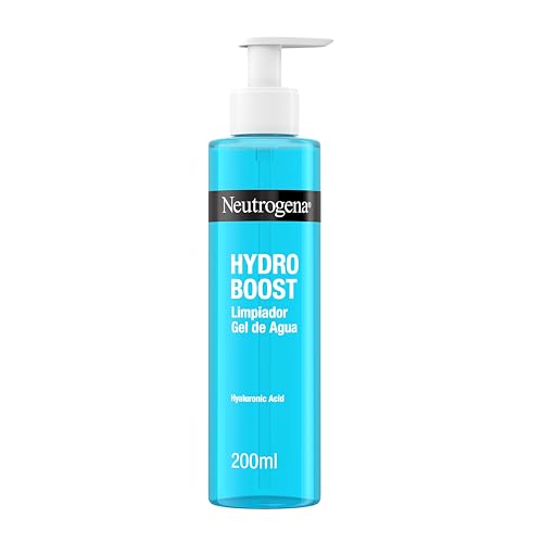 Hydro Boost Limpiador Gel de Agua (1 x 200 ml), gel limpiador facial para eliminar el maquillaje y la suciedad, jabón hidratante con ácido hialurónico