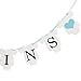 It's Twins Banner Baby Shower Decor, Gender Reveal, Oh Babies Party Decorations for Baby Boy 1st 2nd Birthday Banner Twin Boy Party Supplies