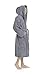 Arus Men's Hooded Classic Bathrobe Turkish Cotton Robe with Full Length Options