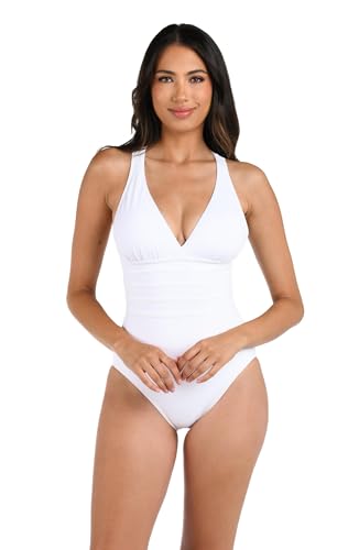 La Blanca Island Goddess - Bañador de una Pieza con Varias Correas y Espalda Cruzada 18W