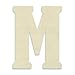 UNFINISHEDWOODCO 23-Inch Unfinished Wood Letter, Large, Letter M