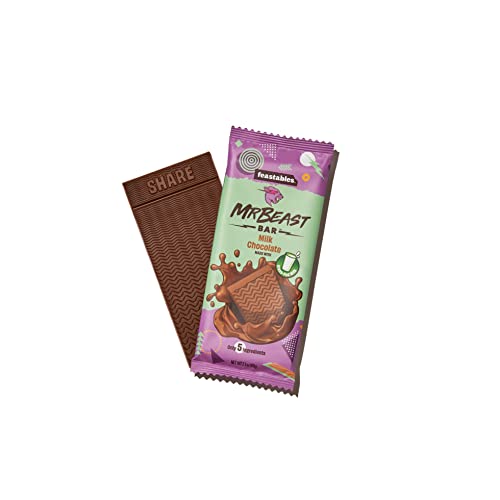 Feastables MrBeast Milk Chocolate Bars Made with GrassFed Milk