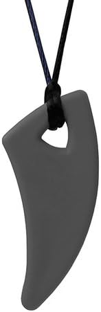 Ark's Saber Shark Tooth Chewelry Sensory Necklace XXT Firm - Dark Grey